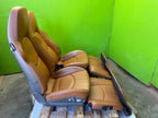 05-13 PORSCHE 997 911 LEFT RIGHT POWER HEATED 18 WAY SPORT SEATS NATURAL BROWN