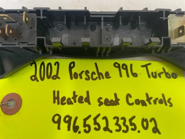 02 PORSCHE 996TT 996 HEATED SEAT CONTROL SWITCH 99655233502 99-05 69K!!