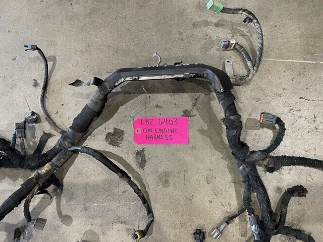 06 07 GMC CHEVROLET 2500HD DURAMAX 6.6 LBZ ENGINE MOTOR WIRING HARNESS LOOM