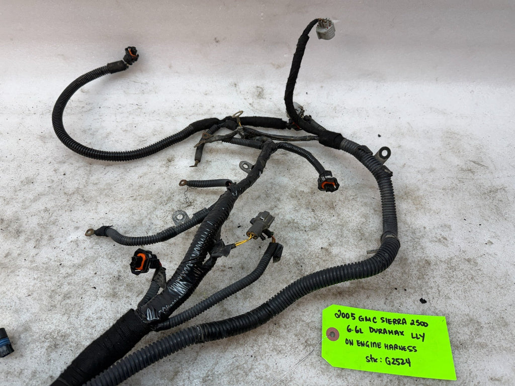 05 Chevrolet GMC 2500HD 3500HD DURAMAX 6.6 LLY DIESEL ENGINE WIRING LOOM HARNESS
