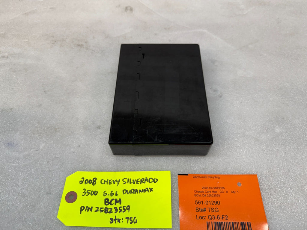 08 09 10 Chevrolet GMC DURAMAX LMM 6.6 BCM BODY CONTROL MODULE 25823559