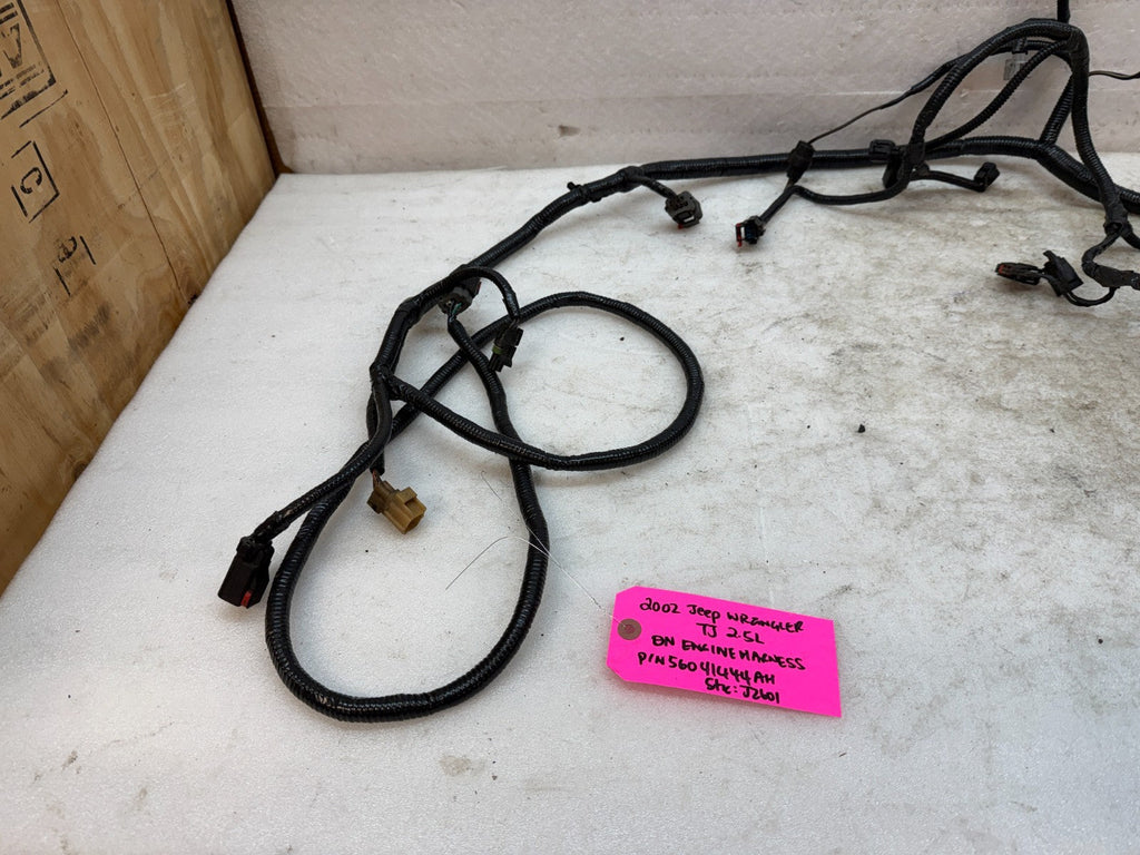 2002 JEEP WRANGLER TJ 2.5 MANUAL INJECTOR ON ENGINE WIRING HARNESS 56041444AH