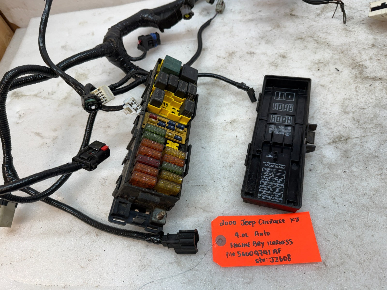 00 JEEP CHEROKEE XJ 4.0 ENGINE WIRING HARNESS LOOM 97-01 P56009741AF