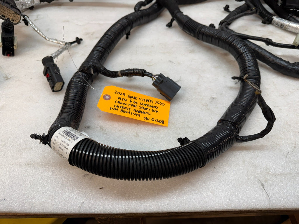 24 Chevrolet GMC 2500 3500 4wd L5p CREW CAB SHORT BOX SRW CHASSIS WIRING HARNESS