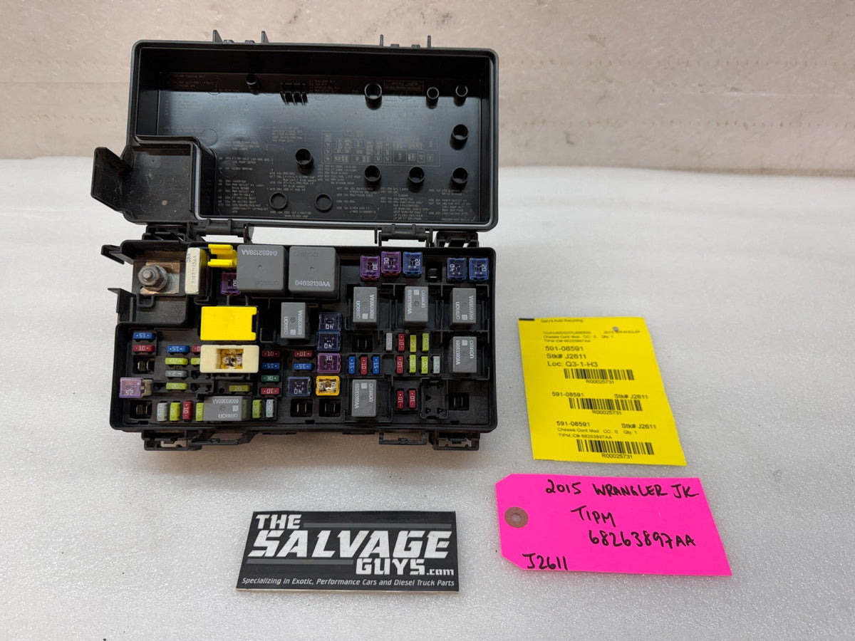 15 JEEP WRANGLER JK TIPM INTEGRATED MODULE FUSE BOX 68263897AA