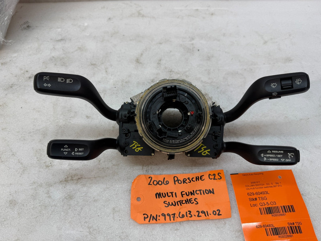 05-08 PORSCHE 997TT 997 MULTI FUNCTION WIPER SIGNAL CRUISE SWITCH 99761329102