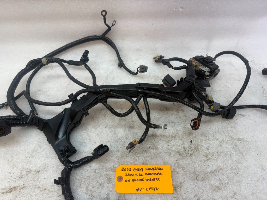 01 02 Chevrolet GMC DURAMAX LB7 6.6 ON ENGINE WIRING HARNESS LOOM