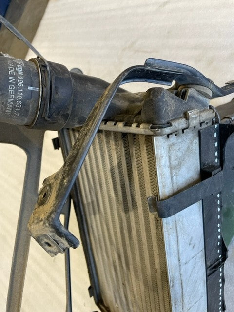 05 PORSCHE 996TT TURBO LEFT REAR INTERCOOLER DUCT HOSES BRACKET 01-05 30K!!