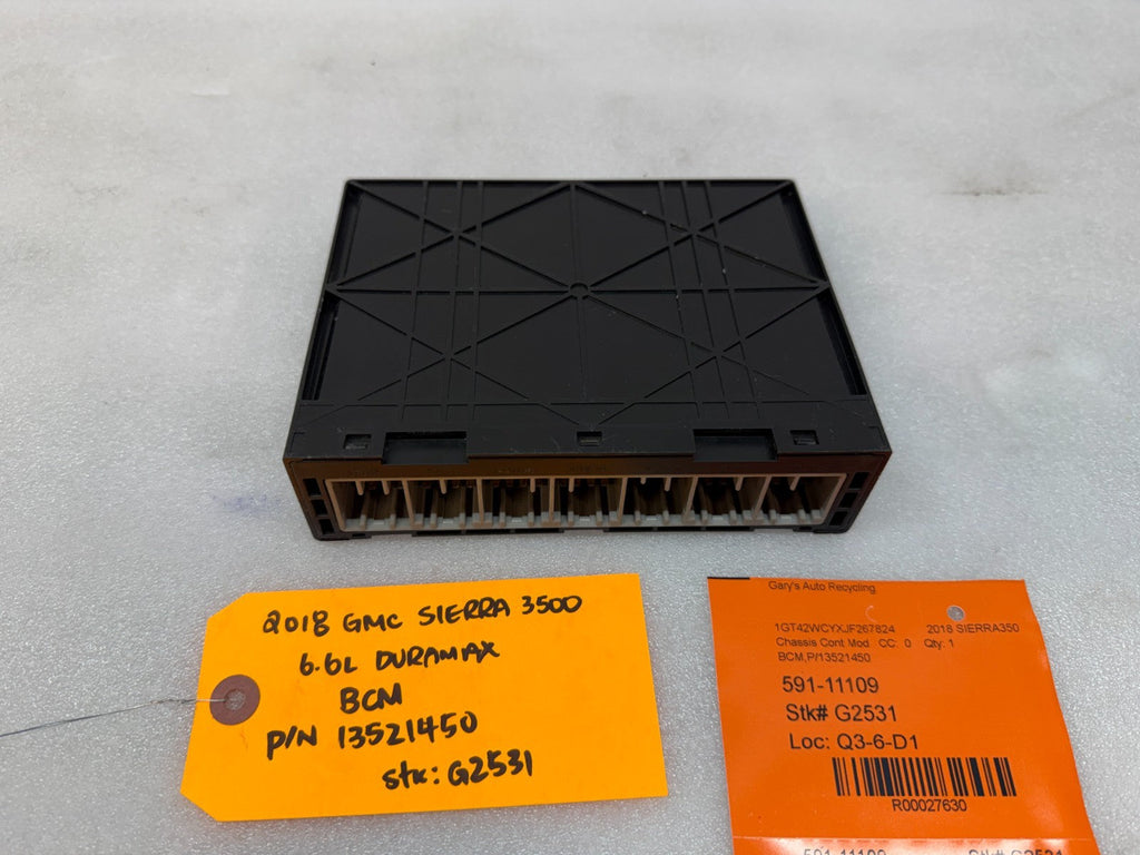18 19 20 GMC 2500 3500 SIERRA SILVERADO BCM BODY CONTROL MODULE 13521450