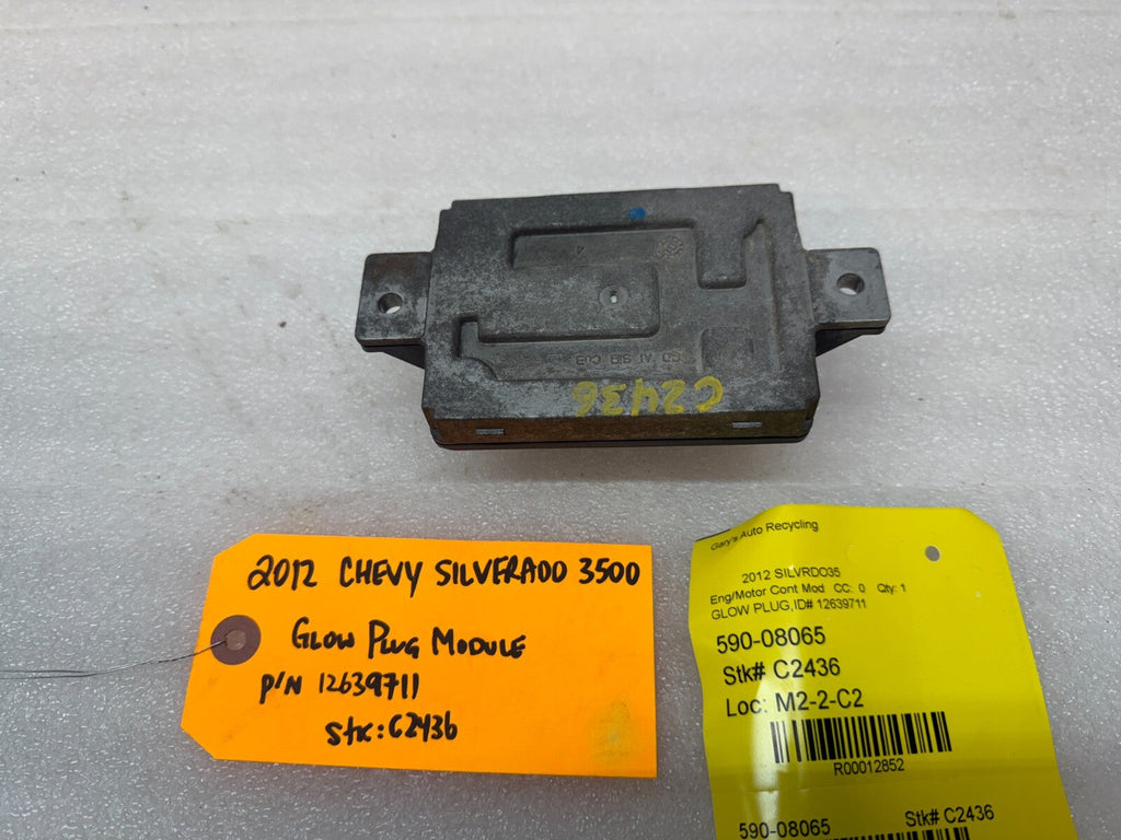 11-14 GMC CHEVROLET SILVERADO 3500HD 6.6 LML OEM GPM GLOW PLUG MODULE 12639711