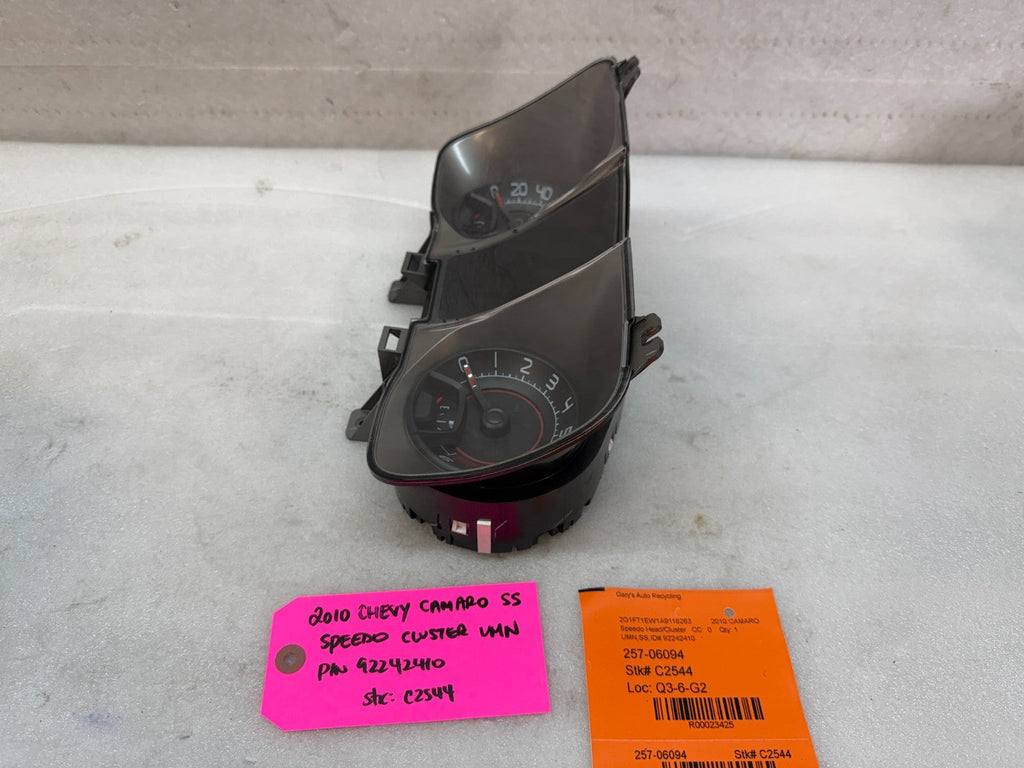 10 CHEVROLET CAMARO SS METRIC SPEEDOMETER GAUGE CLUSTER MANUAL 92242410