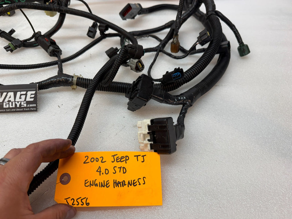 2002 JEEP WRANGLER TJ 4.0 AUTOMATIC INJECTOR ENGINE WIRING HARNESS