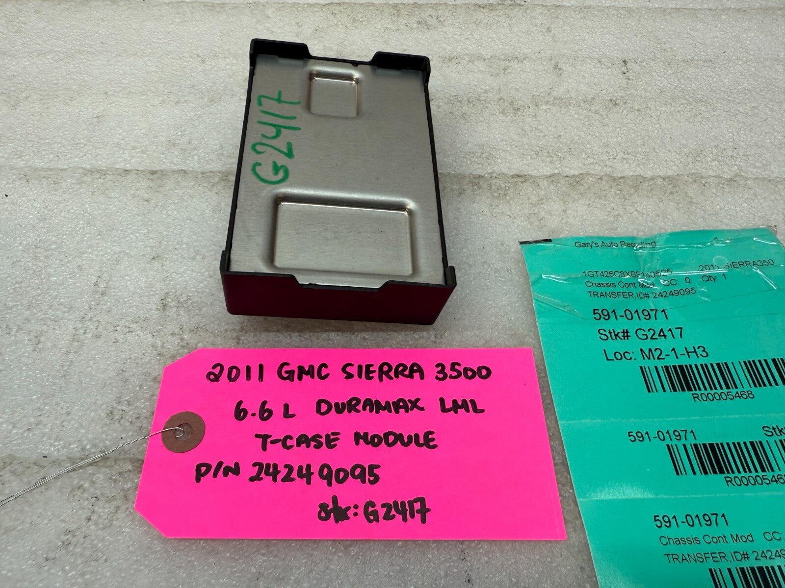 07-13 Chevrolet GMC SIERRA 2500HD 3500HD TRANSFERCASE CONTROL MODULE 24249095