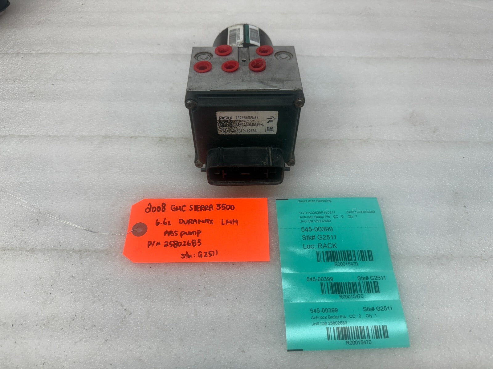 07-10 Chevrolet GMC 2500HD 3500 SIERRA ABS ANTI LOCK BRAKE PUMP 25802683
