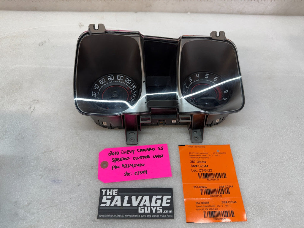 10 CHEVROLET CAMARO SS METRIC SPEEDOMETER GAUGE CLUSTER MANUAL 92242410