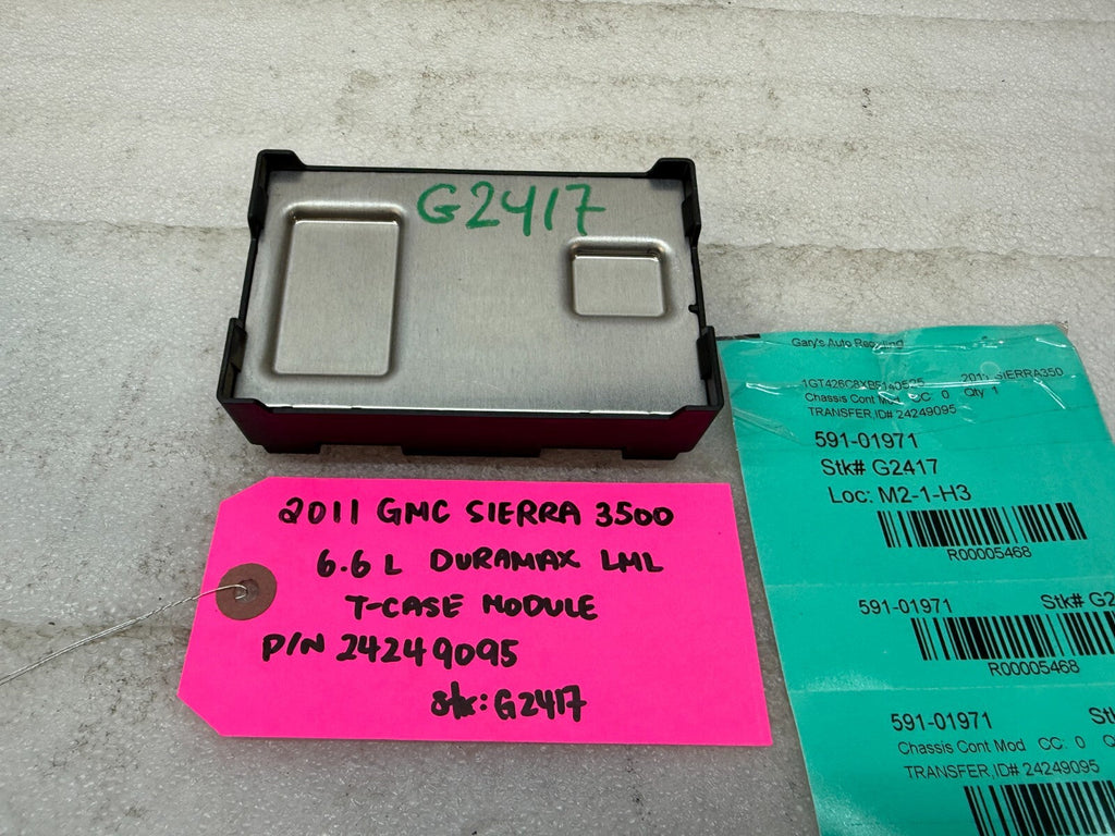 07-13 Chevrolet GMC SIERRA 2500HD 3500HD TRANSFERCASE CONTROL MODULE 24249095