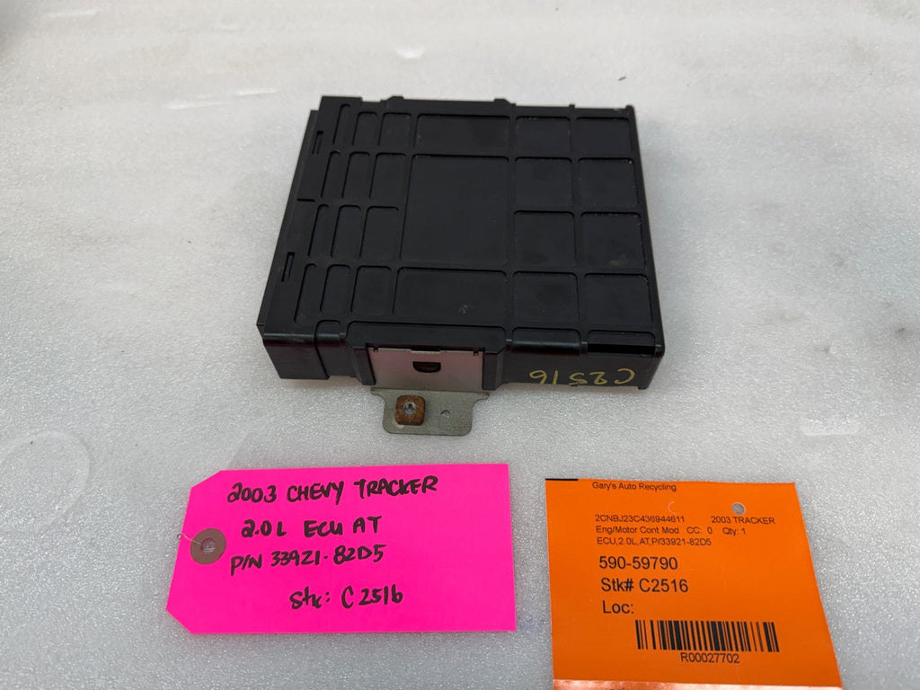 03 04 CHEVROLET TRACKER GRAND VITARA GEO 2.0 ENGINE COMPUTER ECM ECU 33921-82D5