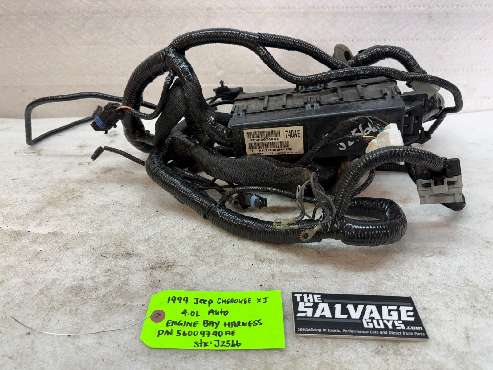 99 JEEP CHEROKEE XJ 4.0 ENGINE WIRING HARNESS LOOM 97-01 P56009740AE