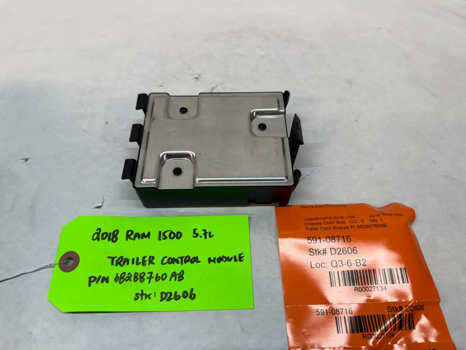 13-24 DODGE RAM SPORT 1500 TRAILER BRAKE CONTROL MODULE 68288760AB 63k