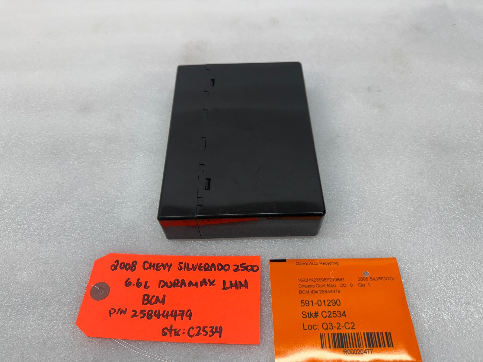 08 09 10 Chevrolet GMC DURAMAX LMM 6.6 BCM BODY CONTROL MODULE 25844479