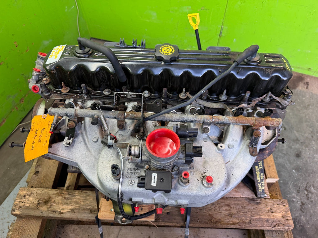 02 JEEP WRANGLER TJ 4.0 COMPLETE ENGINE MOTOR ASSEMBLY 97-02