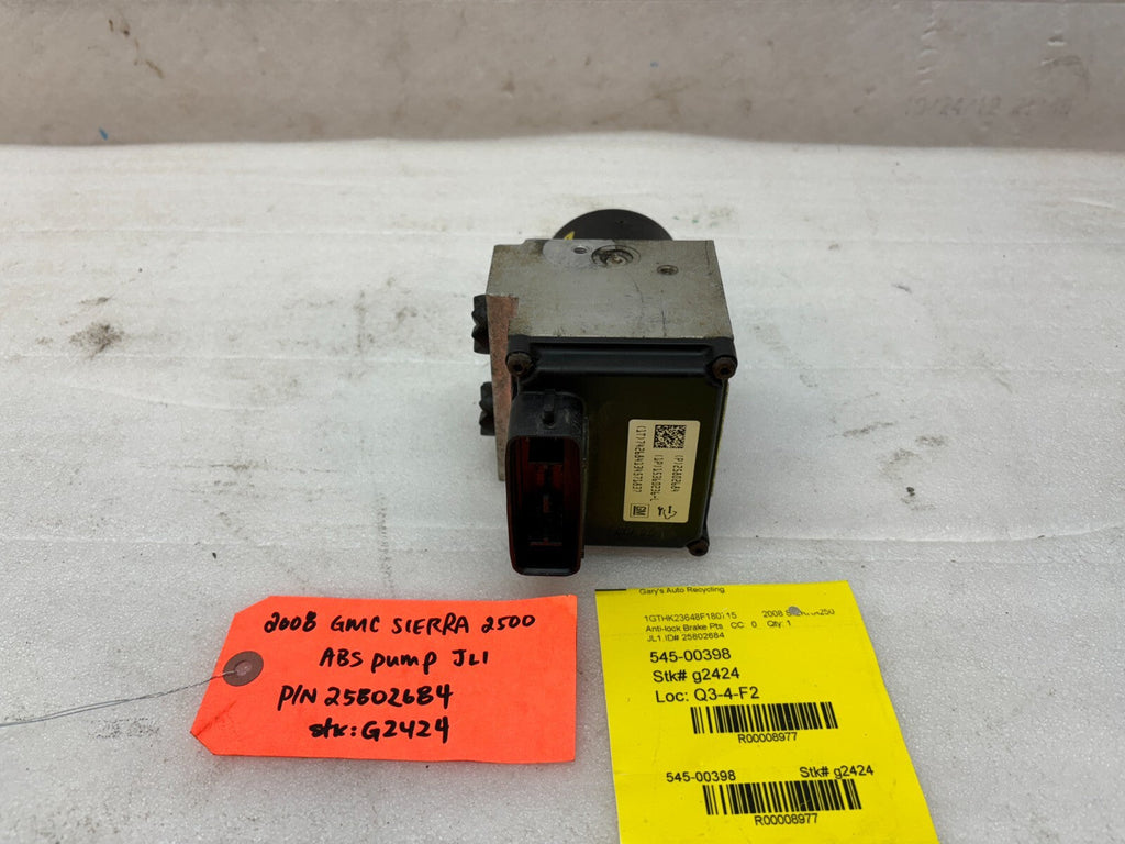 07-10 Chevrolet GMC 2500HD 3500 SIERRA DURAMAX ABS ANTI LOCK BRAKE PUMP 25802684
