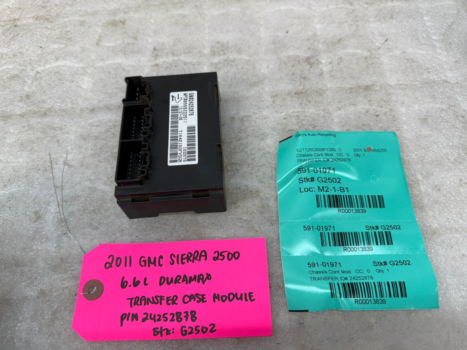 07-14 GMC SIERRA SILVERADO 2500 3500 TRANSFER CASE CONTROL MODULE 24252878