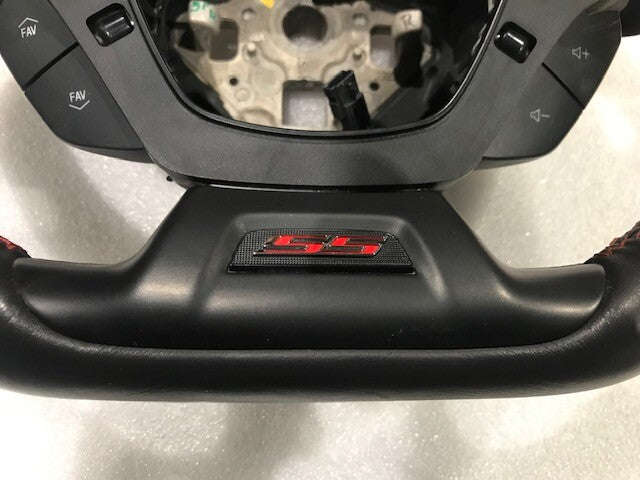16-21 CHEVROLET CAMARO SS RS ZL1 BLACK LEATHER STEERING WHEEL AUTOMATIC 84449662