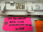 92-95 JEEP WRANGLER YJ OEM METRIC CENTER GAUGE CLUSTER P56004890