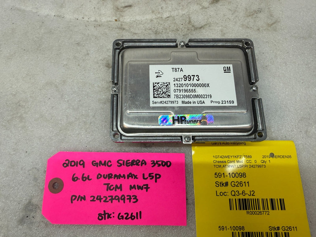 15-19 GMC SIERRA ALLISON T87A TRANSMISSION CONTROL MODULE TCM TCU 24279973