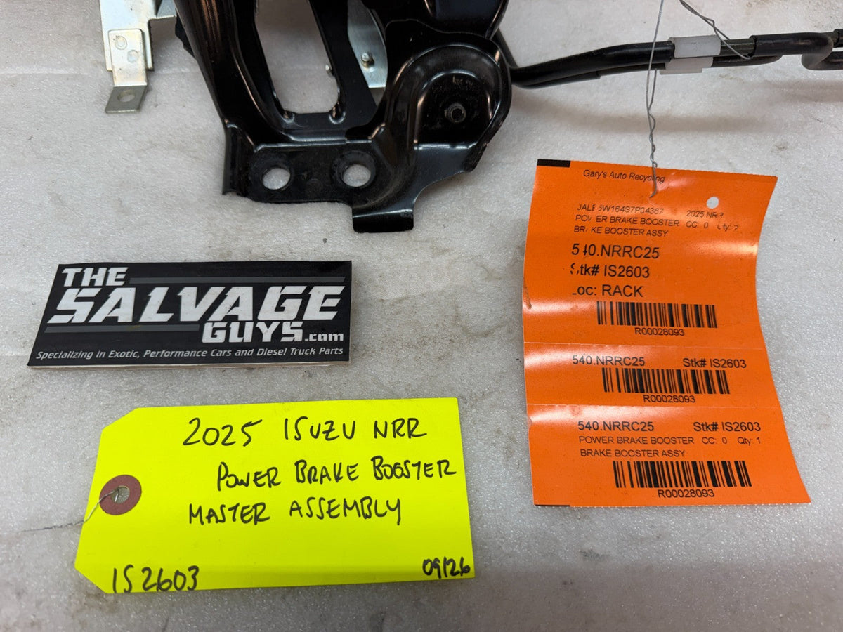 25 ISUZU NRR NPR NQR 5.2 BRAKE BOOSTER MASTER CYLINDER