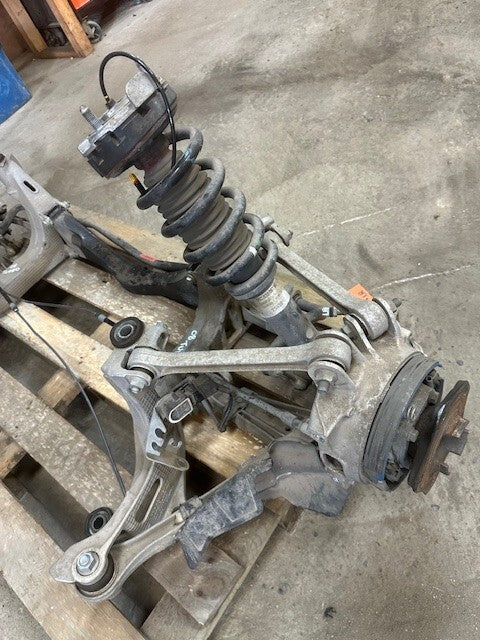 07-09 PORSCHE 997TT 997 TURBO REAR SUSPENSION KNUCKLES SHOCKS ARMS DROP OUT 13K!