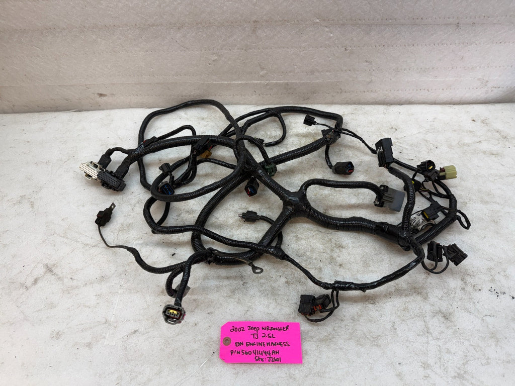 2002 JEEP WRANGLER TJ 2.5 MANUAL INJECTOR ON ENGINE WIRING HARNESS 56041444AH