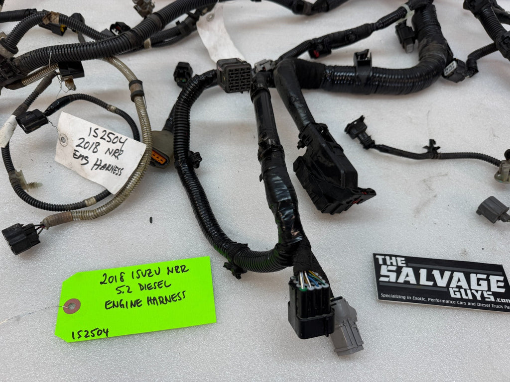 18 ISUZU NRR NPR 5.2L DIESEL ENGINE WIRING HARNESS