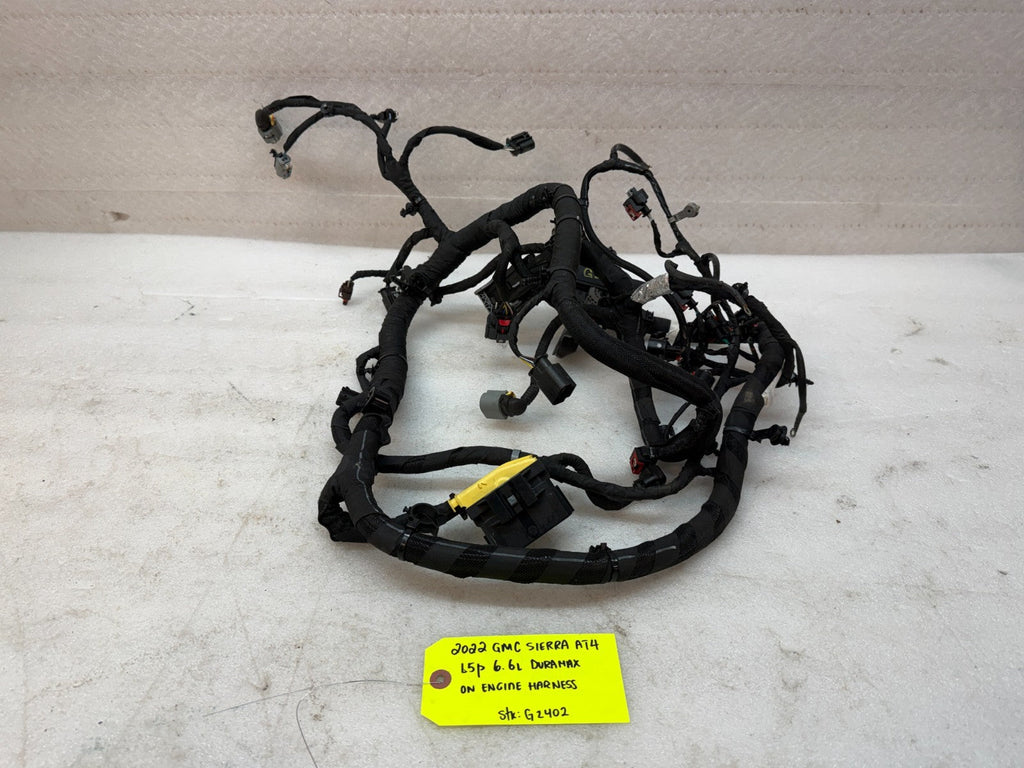 20-24 GMC CHEVROLET 3500HD DURAMAX 6.6 L5P ON ENGINE WIRING HARNESS