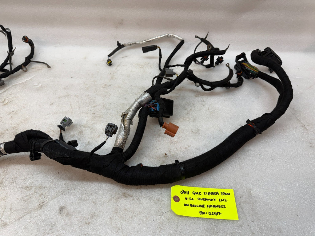 11 GMC SIERRA CHEVROLET SILVERADO 3500HD DURAMAX 6.6 LML ENGINE WIRING HARNESS