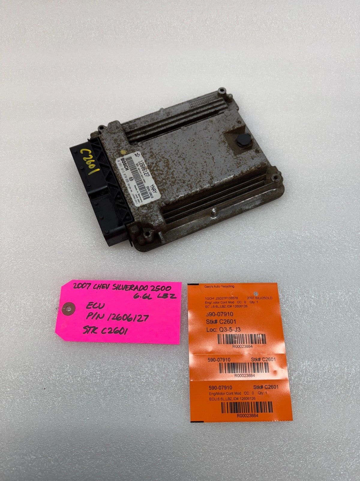 06 07 Chevrolet GMC 2500HD DURAMAX 6.6 LBZ ECM ECU ENGINE COMPUTER 12606127