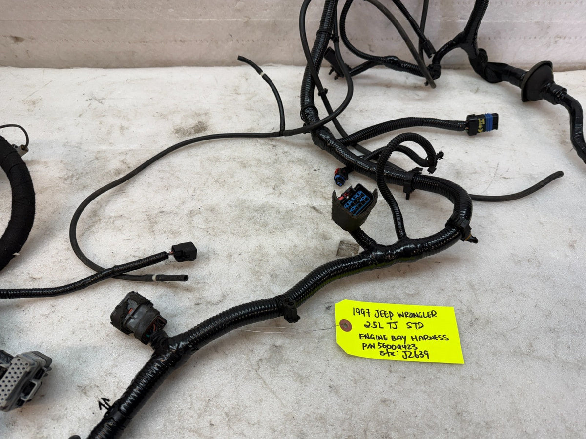 1997 JEEP WRANGLER TJ 2.5 MANUAL TRANS ENGINE FUSE BOX HARNESS LOOM 56009423