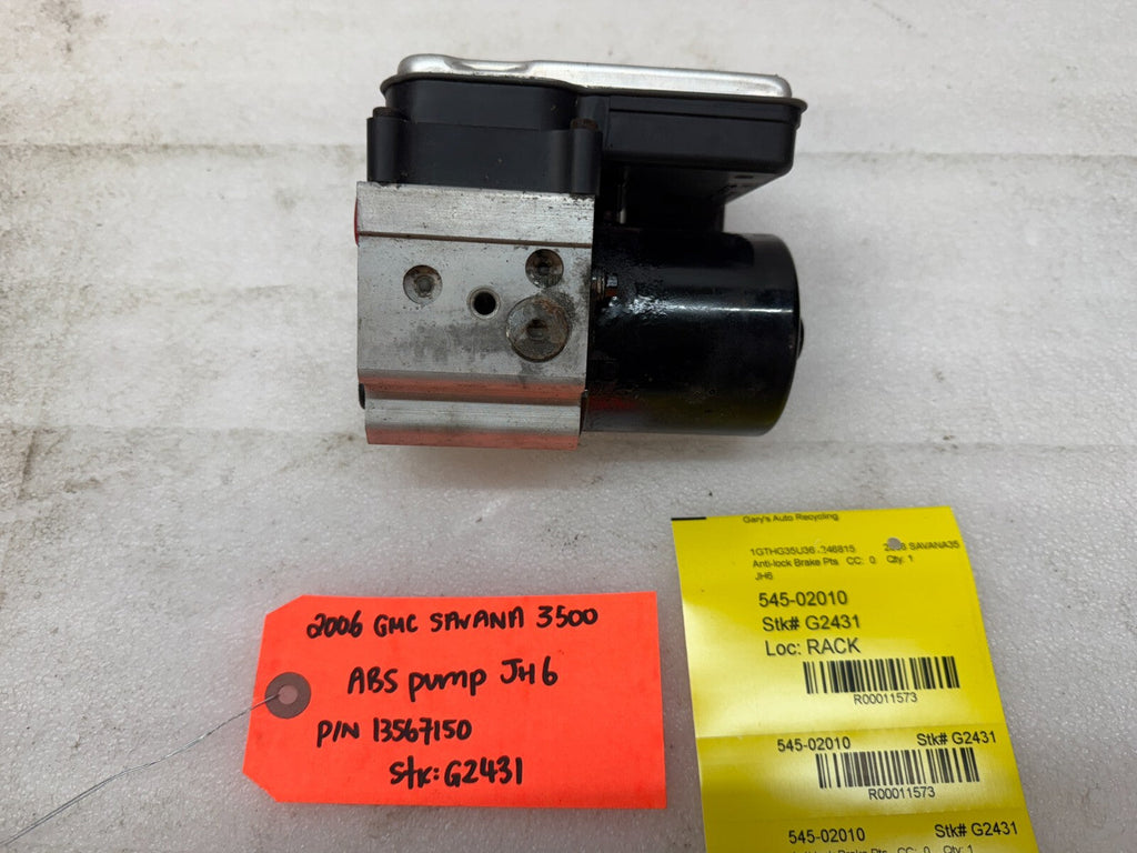 04-07 Chevrolet GMC SAVANA EXPRESS ABS ANTI LOCK BRAKE PUMP MODULE JH6 13567150