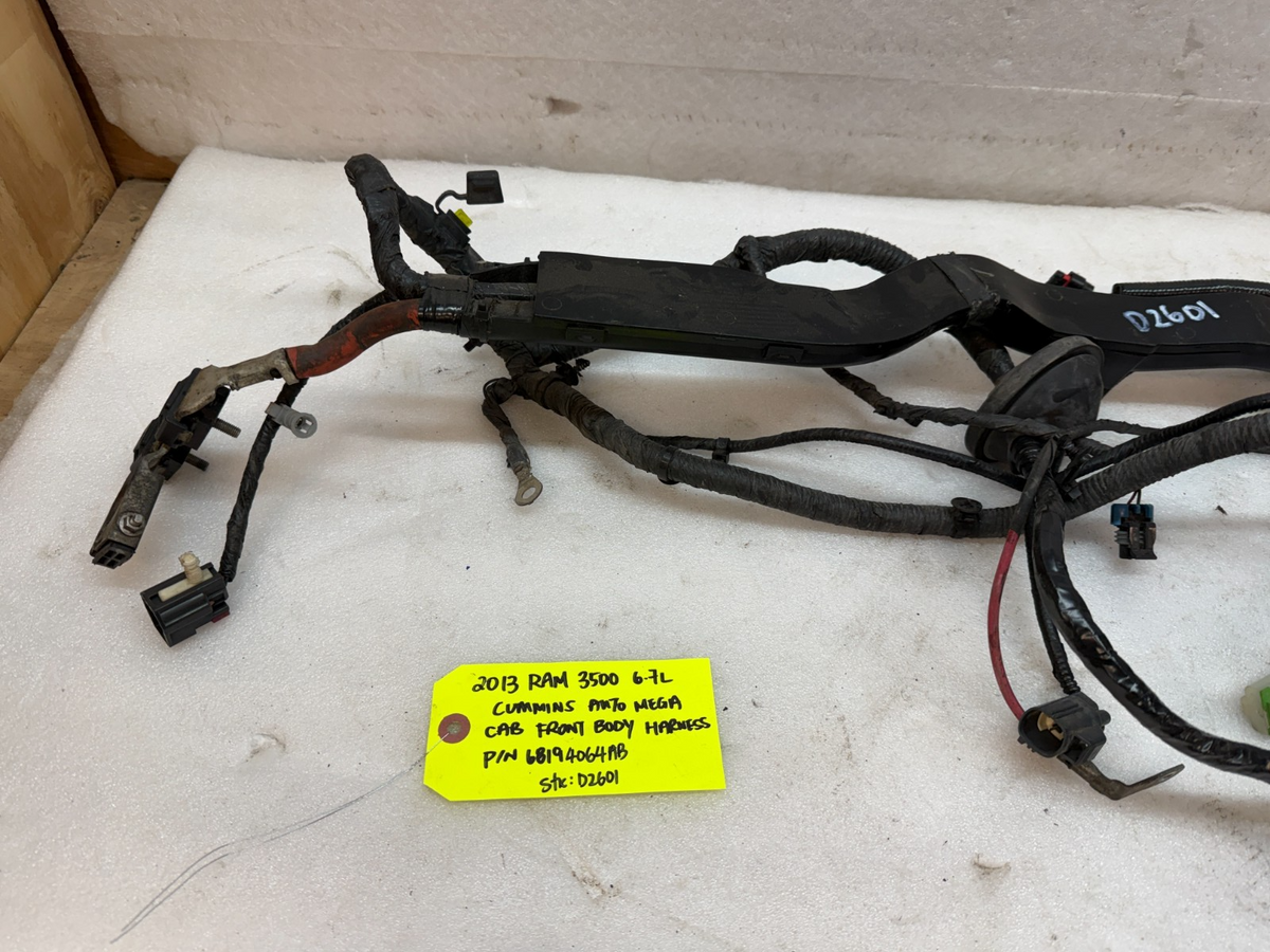 13 RAM 2500 3500 6.7 OEM DASH FIREWALL WIRING HARNESS LOOM P68194064AB 13-18