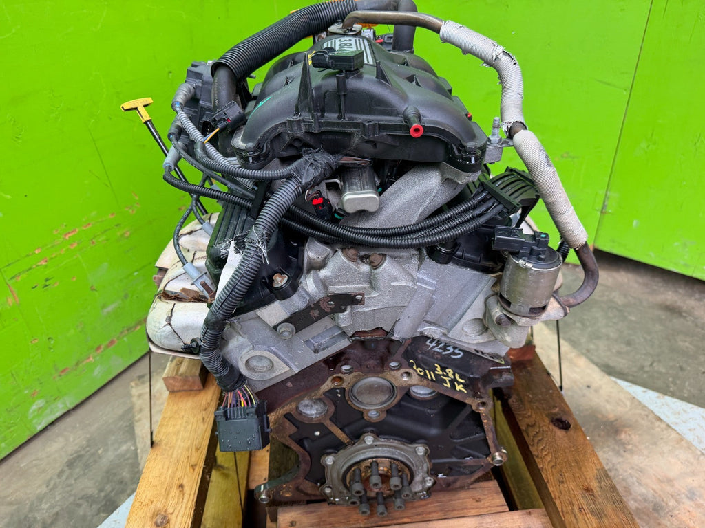 11 JEEP WRANGLER JK 3.8 COMPLETE ENGINE MOTOR ASSEMBLY 07-11