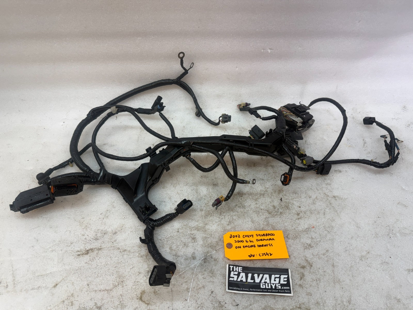 01 02 Chevrolet GMC DURAMAX LB7 6.6 ON ENGINE WIRING HARNESS LOOM