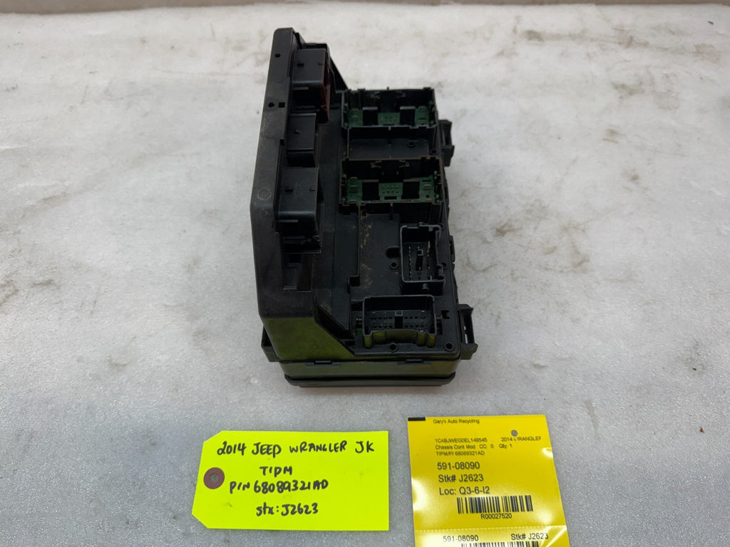 14 JEEP WRANGLER JK TIPM INTEGRATED MODULE FUSE BOX 68217404AB