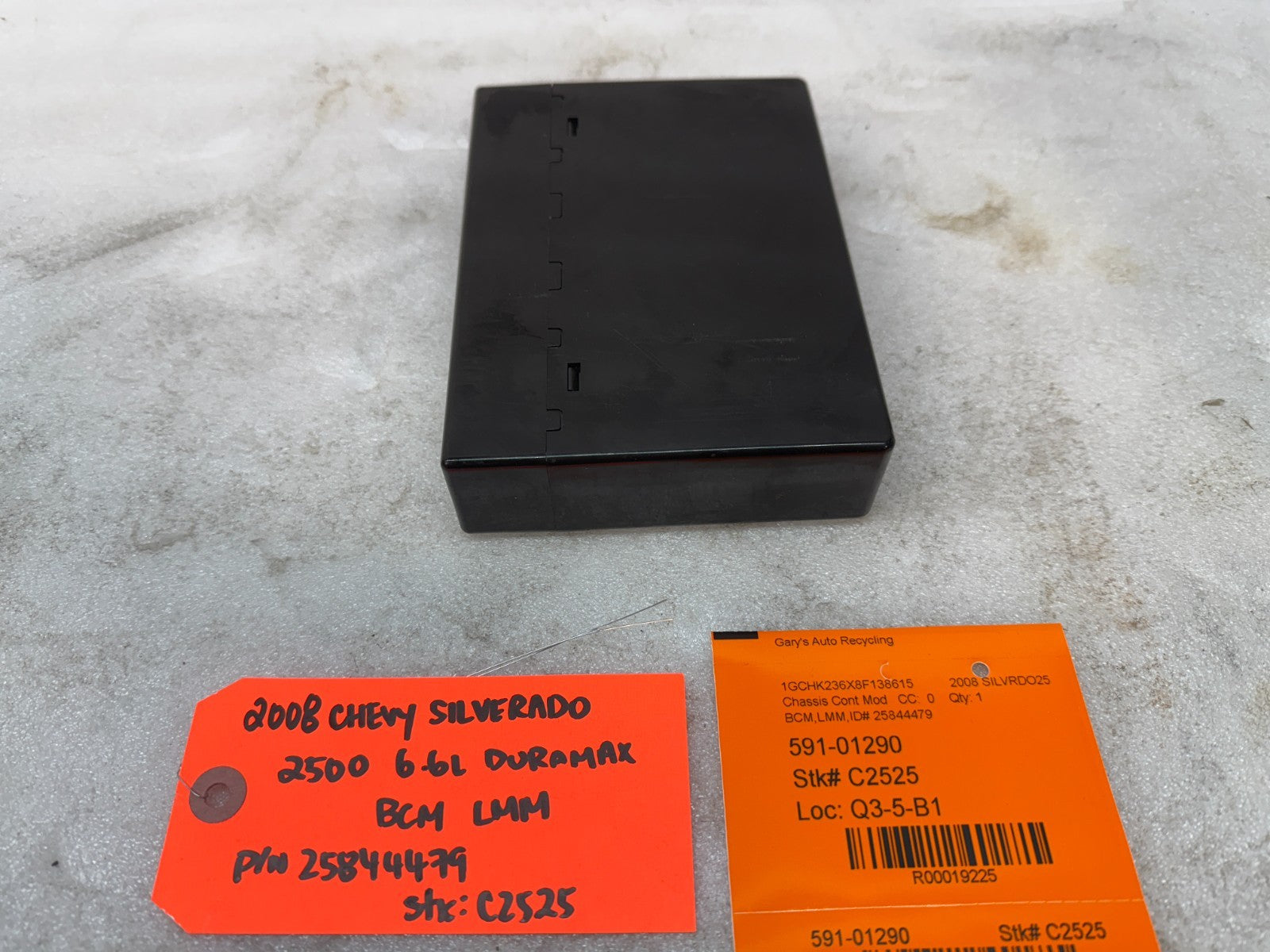 08 09 10 Chevrolet GMC DURAMAX LMM 6.6 BCM BODY CONTROL MODULE 25844479