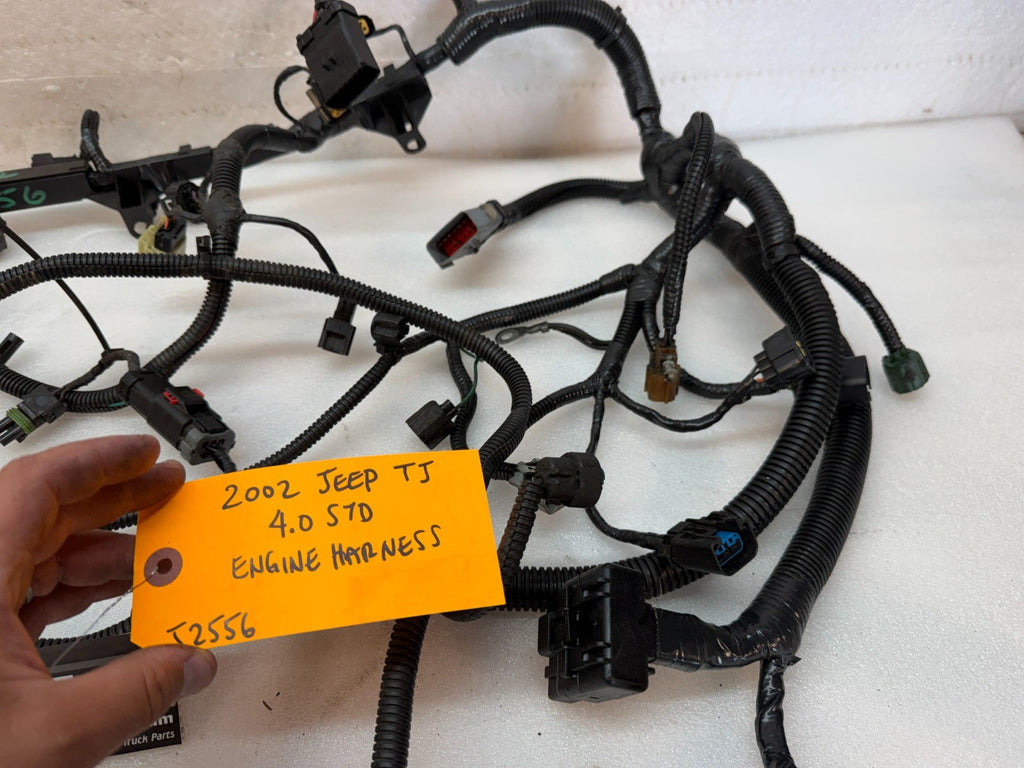 2002 JEEP WRANGLER TJ 4.0 AUTOMATIC INJECTOR ENGINE WIRING HARNESS