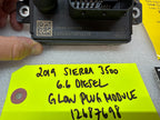 19 CHEVROLET GMC SIERRA SILVERADO 6.6 2500 GPM GLOW PLUG CONTROL MODULE 12687698