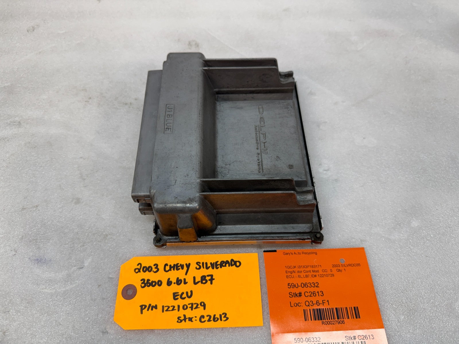 01-04 Chevrolet GMC 2500HD DURAMAX 6.6 LB7 ECM ECU ENGINE COMPUTER 12210729