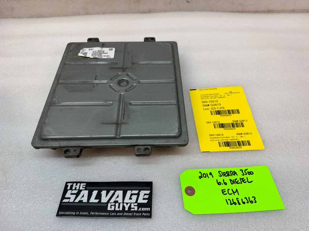 17-21 CHEVROLET GMC 3500 6.6 L5P DURAMAX DIESEL ENGINE COMPUTER ECM ECU 12686363