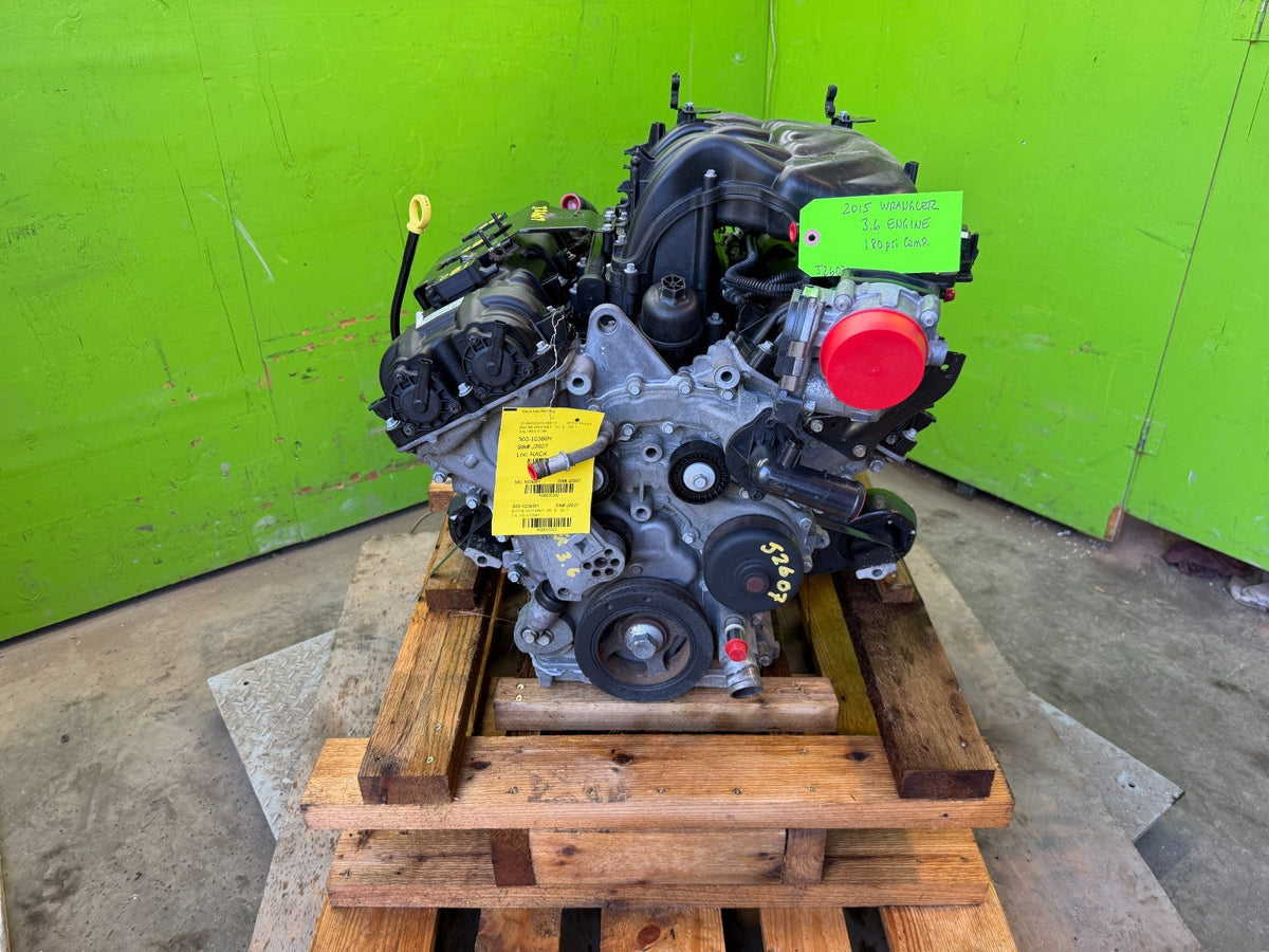 15 JEEP WRANGLER JK 3.6 COMPLETE ENGINE MOTOR ASSEMBLY 14-18