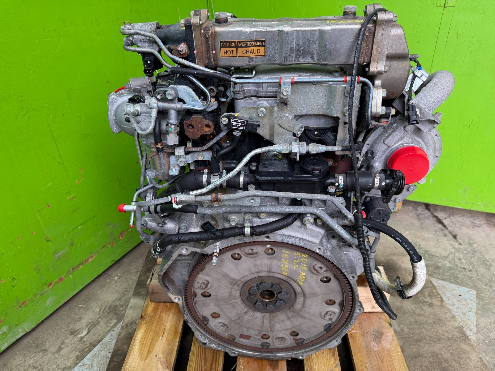 18 ISUZU NRR NPR NQR 5.2 COMPLETE ENGINE ASSEMBLY 4HK1TC 68k!!